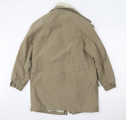 Womens UK Size 10 BHS Beige Parka Coat