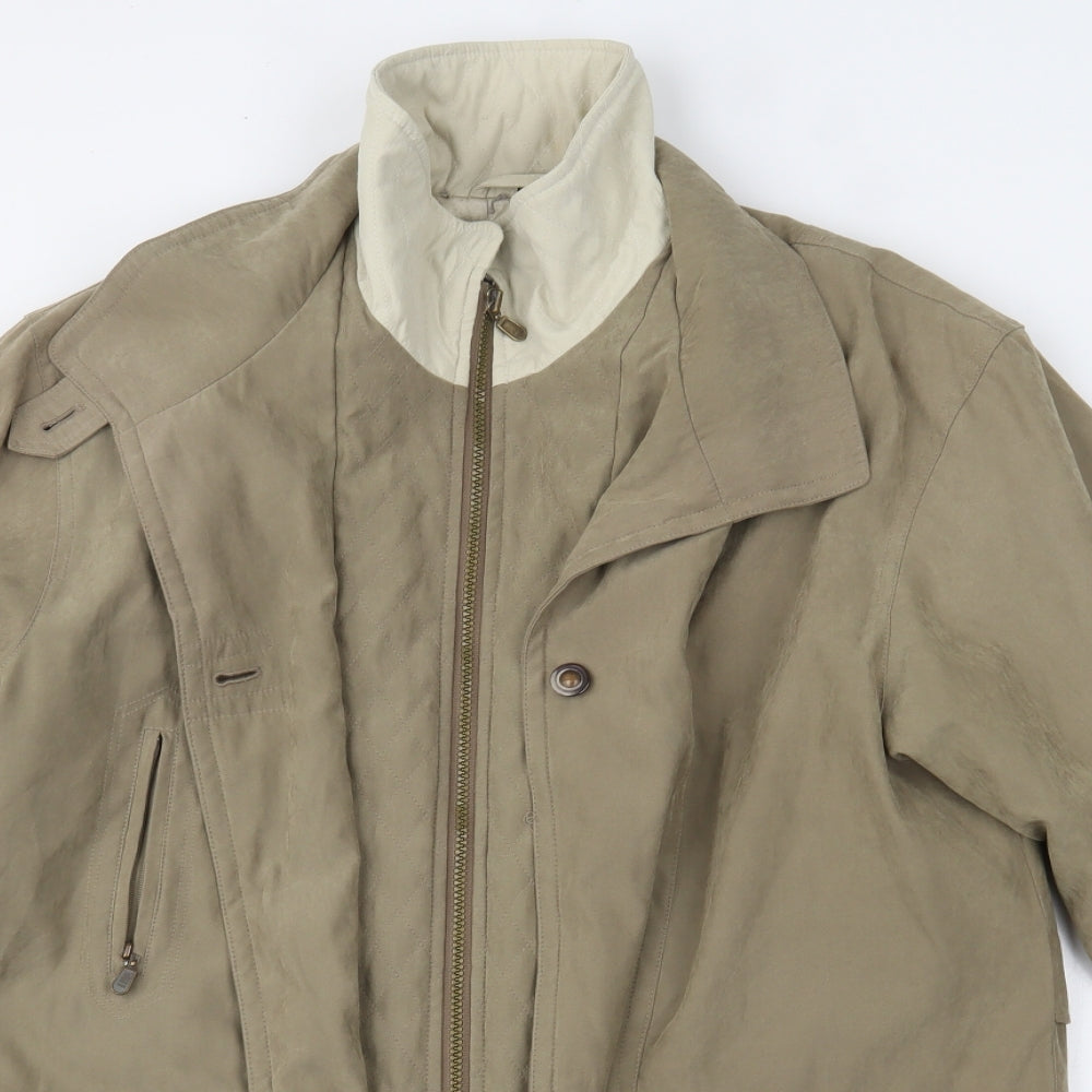 Womens UK Size 10 BHS Beige Parka Coat