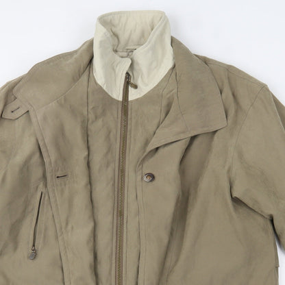 Womens UK Size 10 BHS Beige Parka Coat