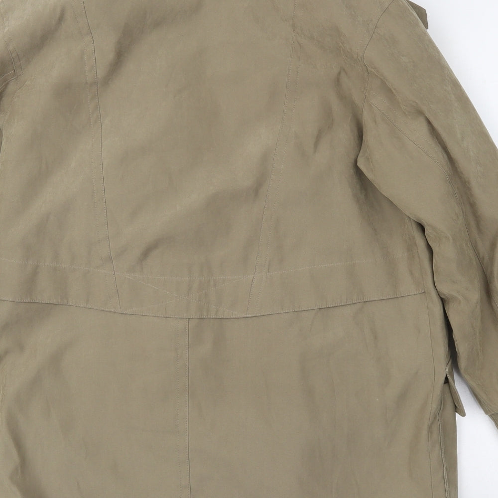 Womens UK Size 10 BHS Beige Parka Coat