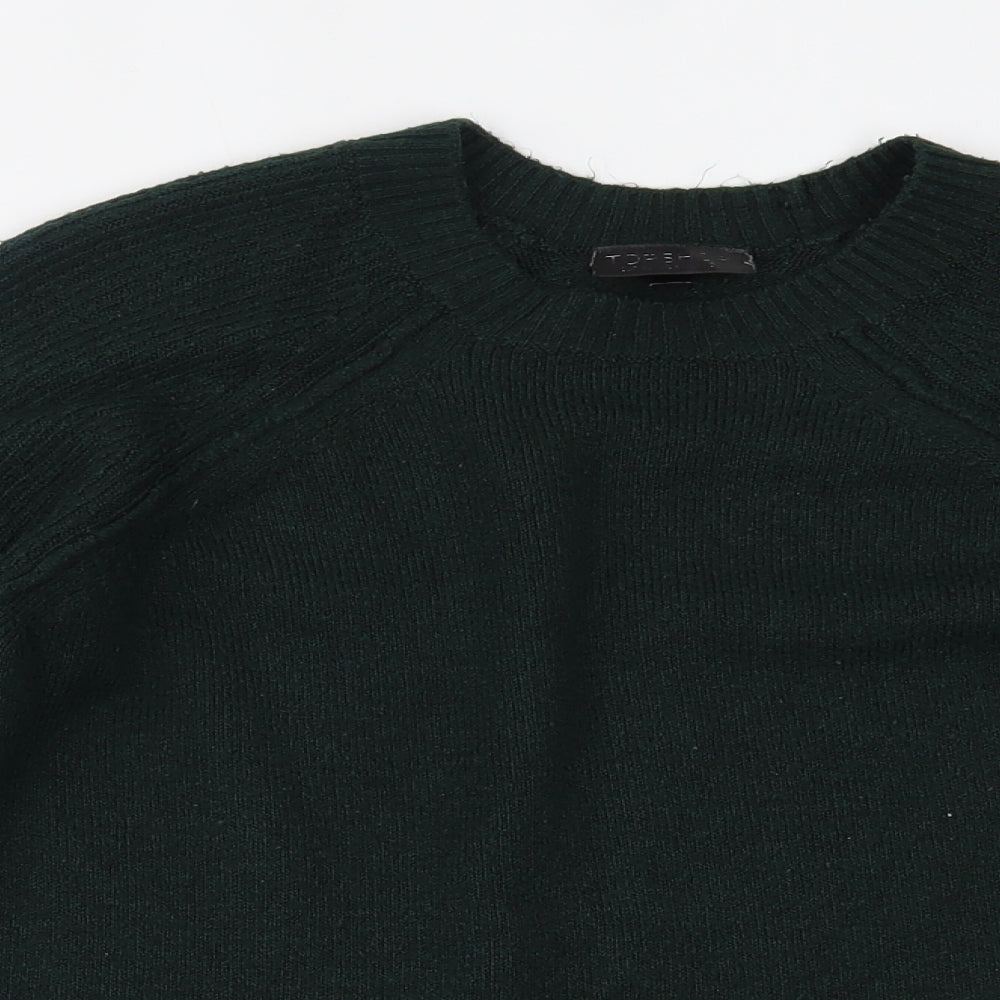 Womens UK Size 10 Topshop Green Pullover Jumper