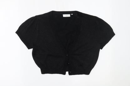 Womens UK Size 14 New Look Black Cardigan Jumper