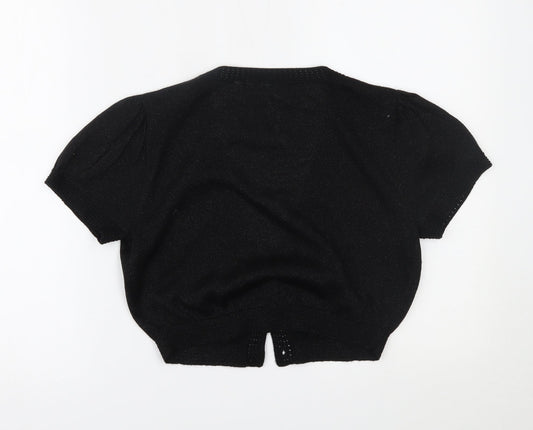 Womens UK Size 14 New Look Black Cardigan Jumper