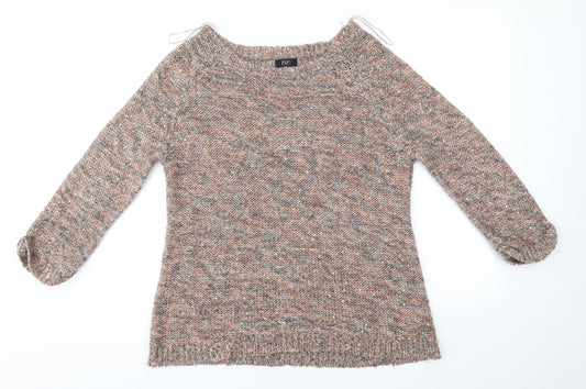 F&F Womens Gold   Pullover Jumper Size 12