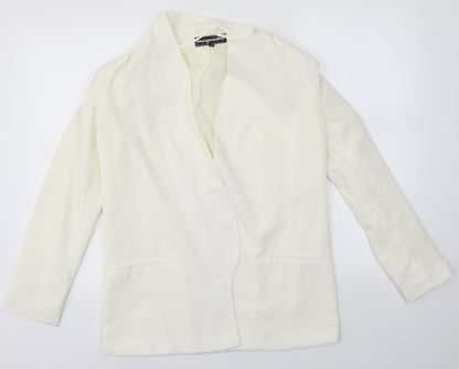 Missguided Womens Ivory   Jacket  Size 10