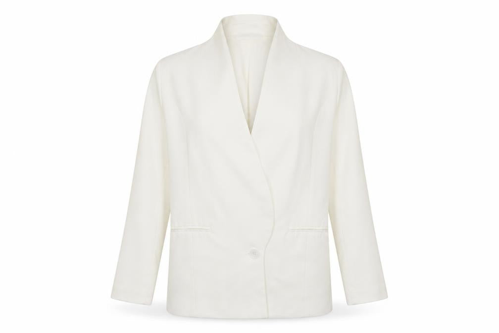 Womens UK Size 10 Missguided Ivory Jacket