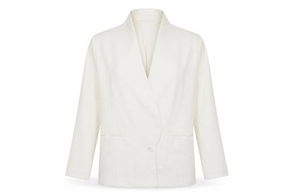 Womens UK Size 10 Missguided Ivory Jacket