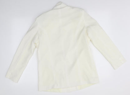 Missguided Womens Ivory   Jacket  Size 10