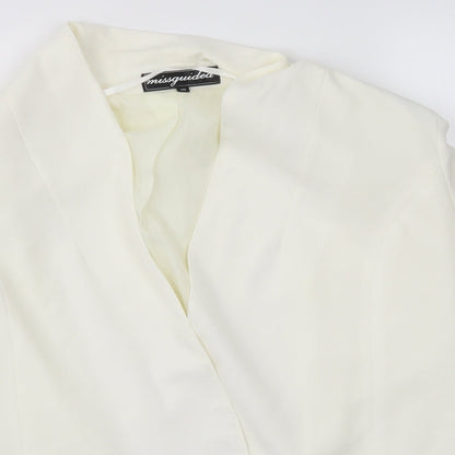 Missguided Womens Ivory   Jacket  Size 10