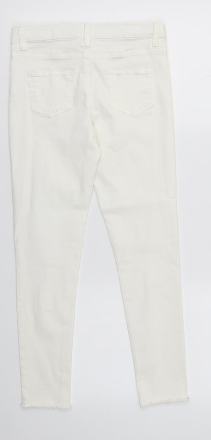 Primark Girls Ivory   Skinny Jeans Size 9 Years
