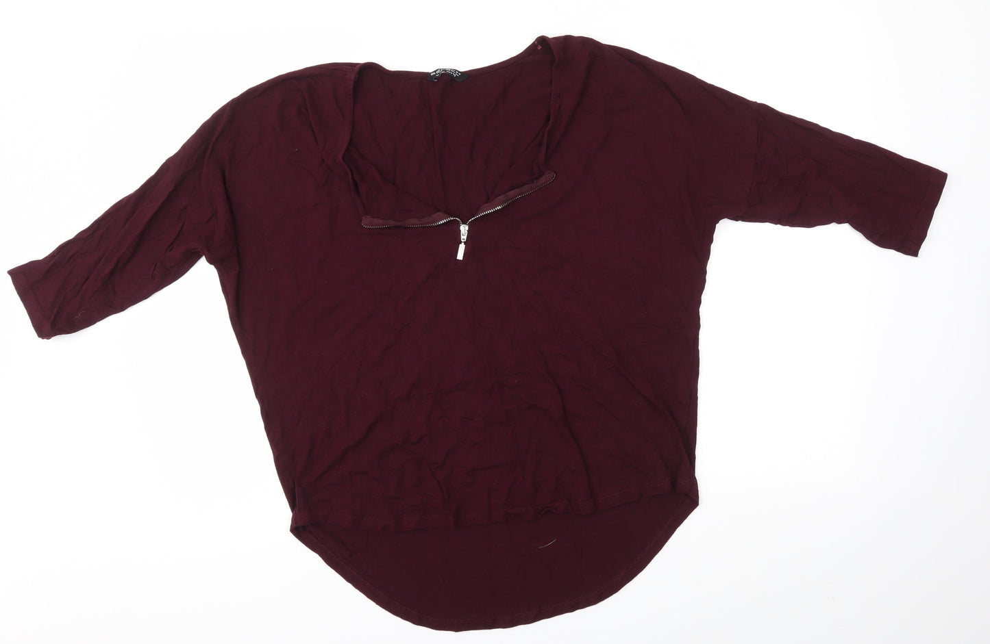 Womens UK Size 12 Select Purple Basic Blouse
