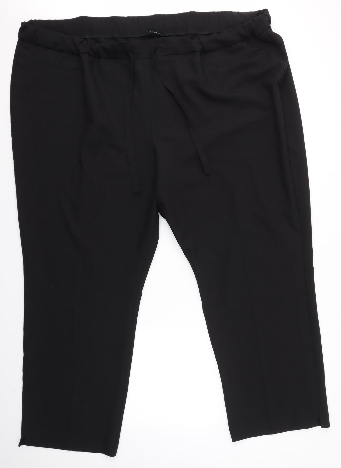 JD WILLIAMS AND CO Womens Black   Dress Pants Trousers Size 4XL L29 in