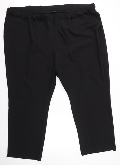 JD WILLIAMS AND CO Womens Black   Dress Pants Trousers Size 4XL L29 in