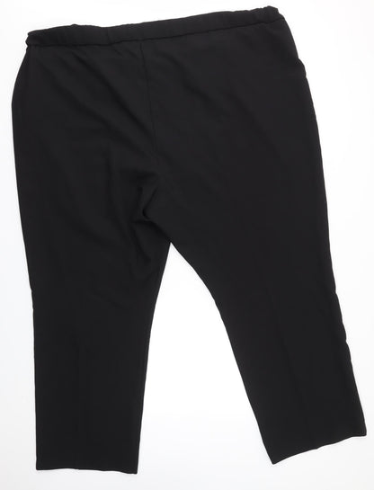 JD WILLIAMS AND CO Womens Black   Dress Pants Trousers Size 4XL L29 in