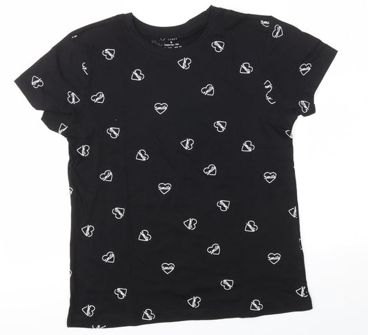 Primark Womens Black   Basic T-Shirt Size S