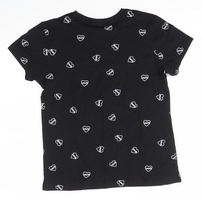 Primark Womens Black   Basic T-Shirt Size S