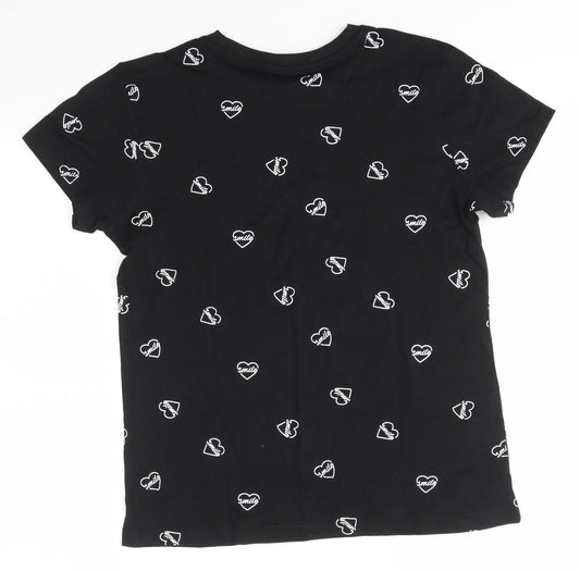 Primark Womens Black   Basic T-Shirt Size S