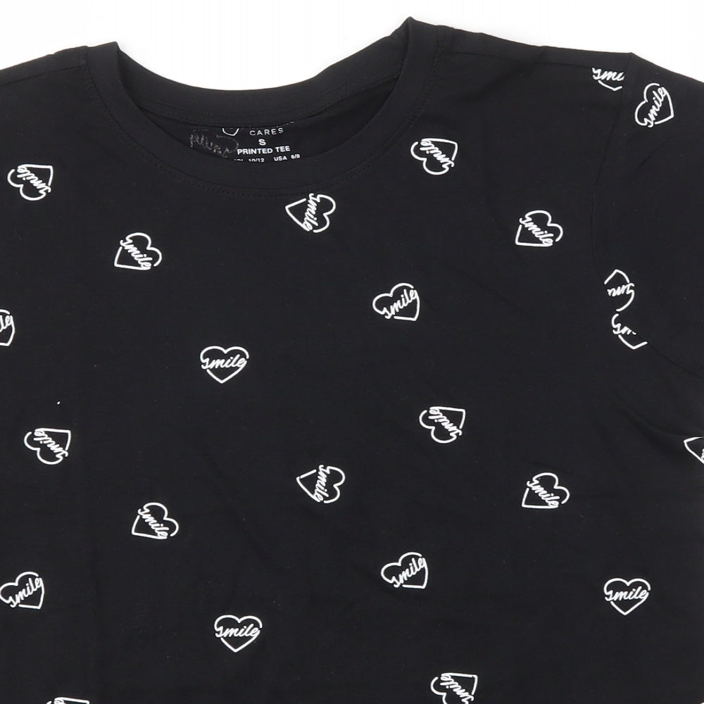 Primark Womens Black   Basic T-Shirt Size S
