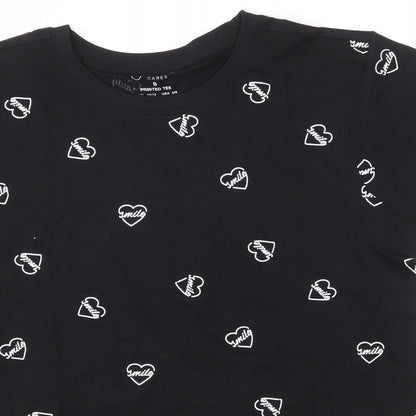 Primark Womens Black   Basic T-Shirt Size S