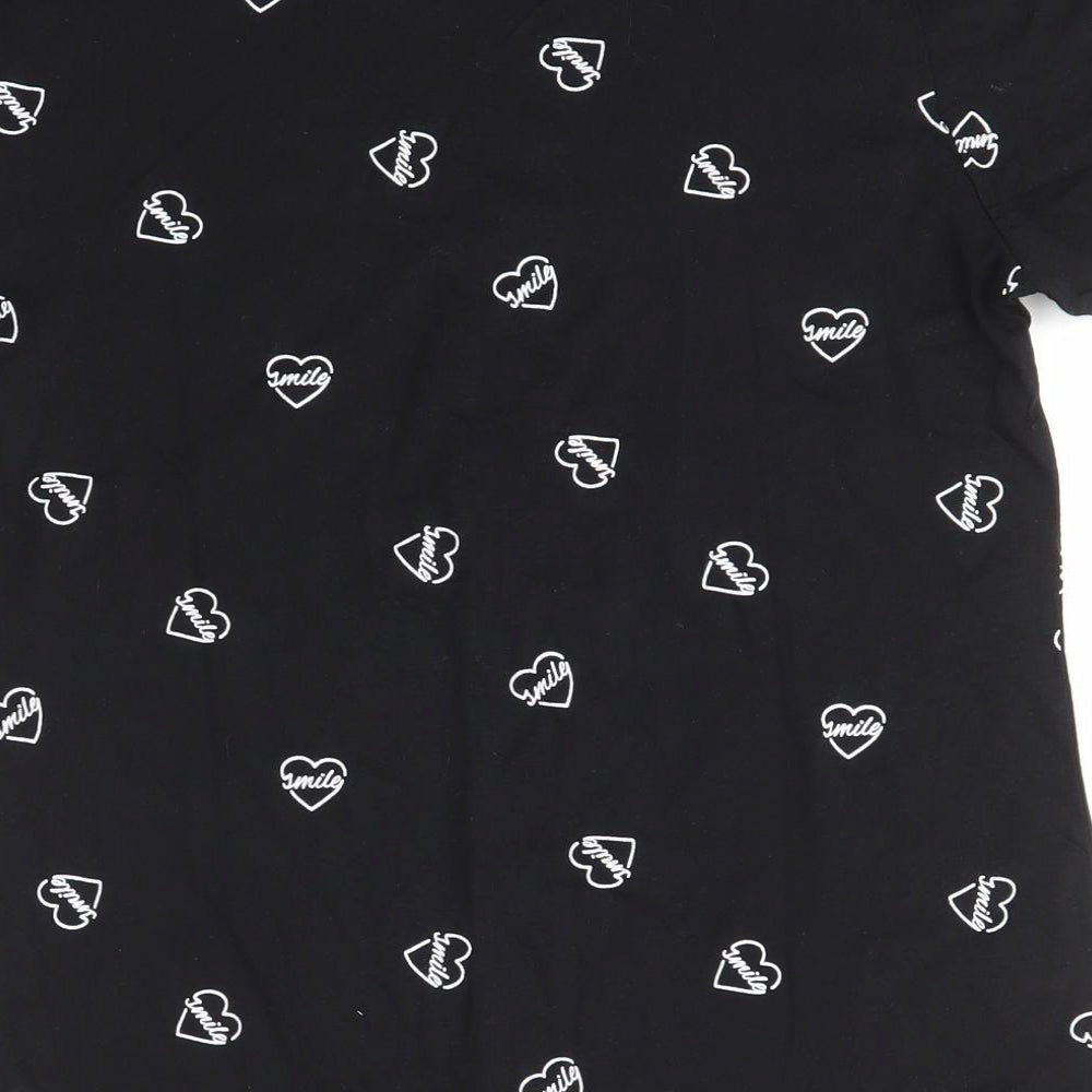 Primark Womens Black   Basic T-Shirt Size S