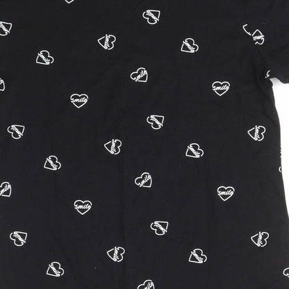 Primark Womens Black   Basic T-Shirt Size S
