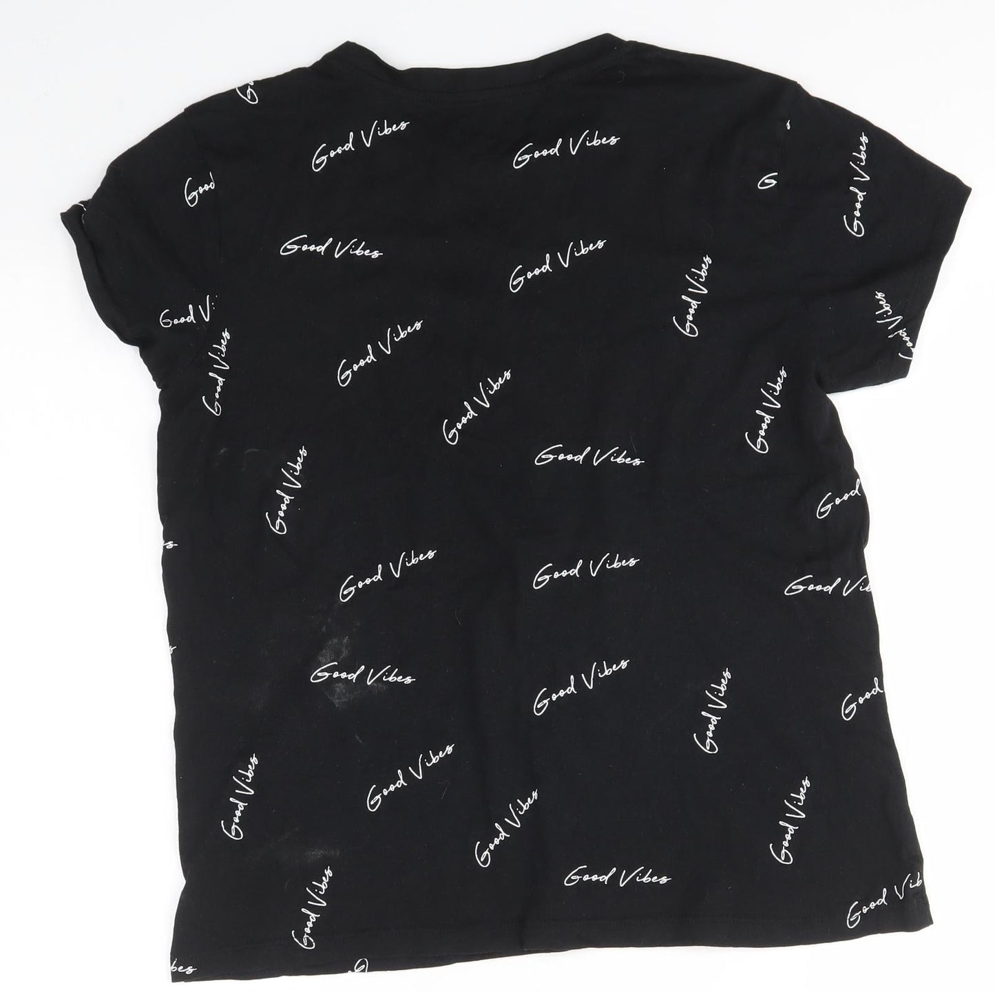 Primark Womens Black   Basic T-Shirt Size S