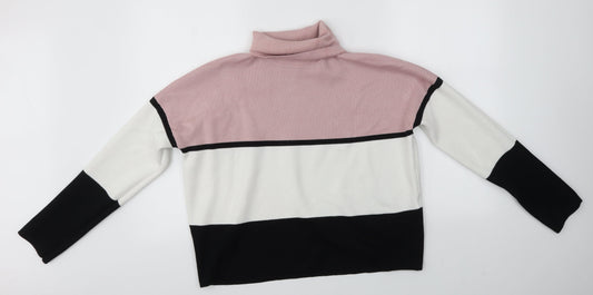 Womens UK Size M New Look Multicoloured Pullover Jumper
