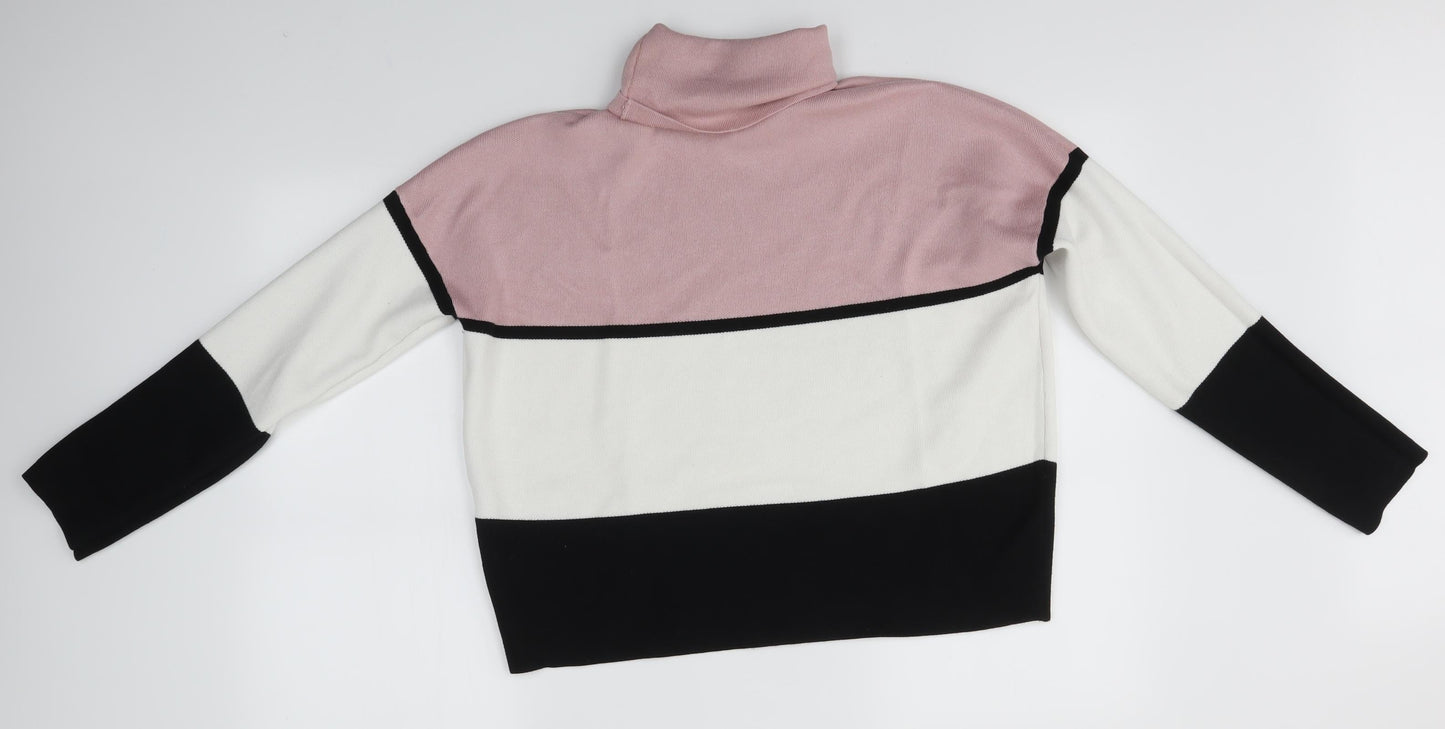 Womens UK Size M New Look Multicoloured Pullover Jumper