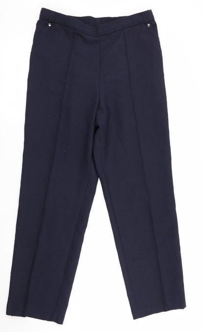 Womens UK Size 12 Marks and Spencer Regular Fit  Blue Trousers