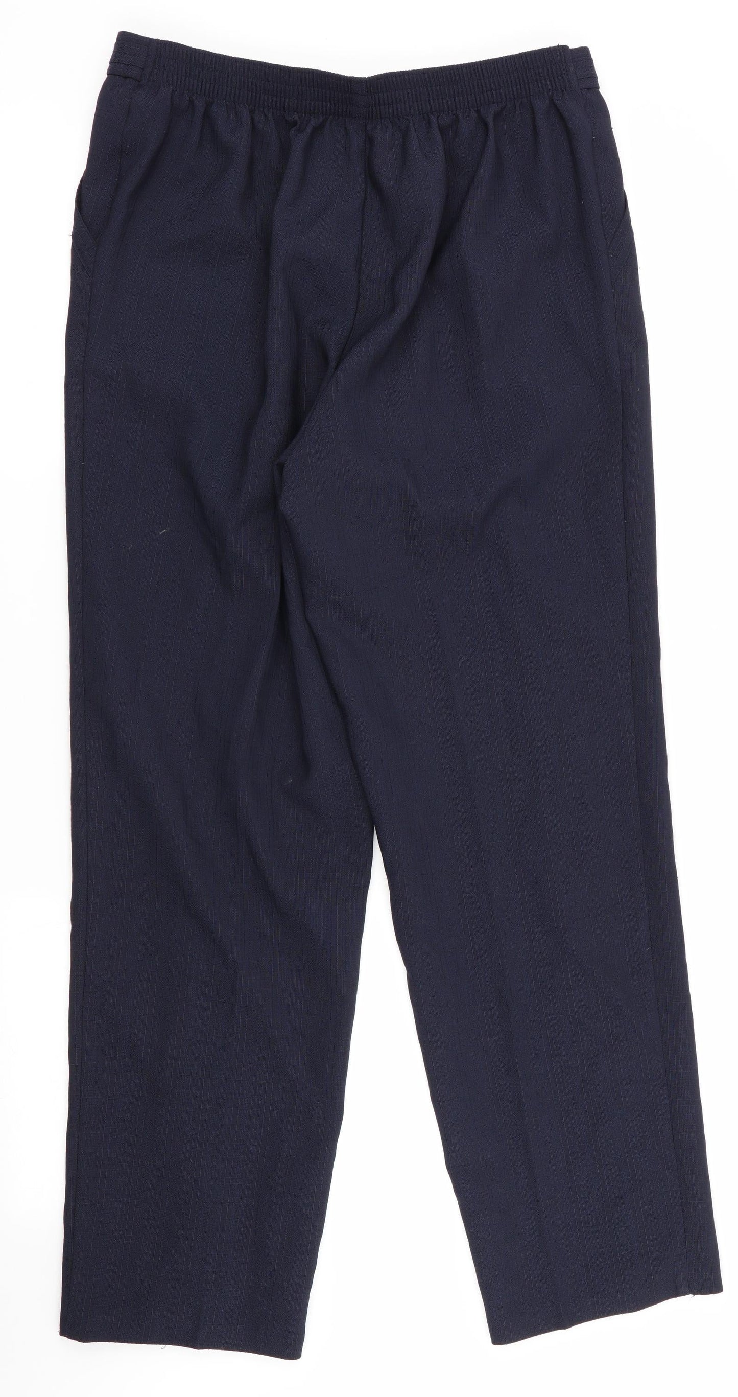 Womens UK Size 12 Marks and Spencer Regular Fit  Blue Trousers