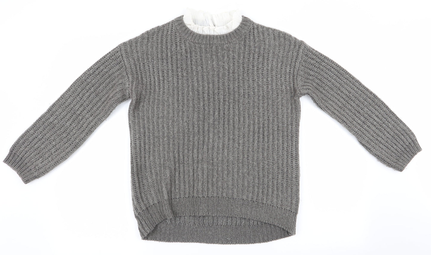 Womens UK Size S Matalan Grey Pullover Jumper