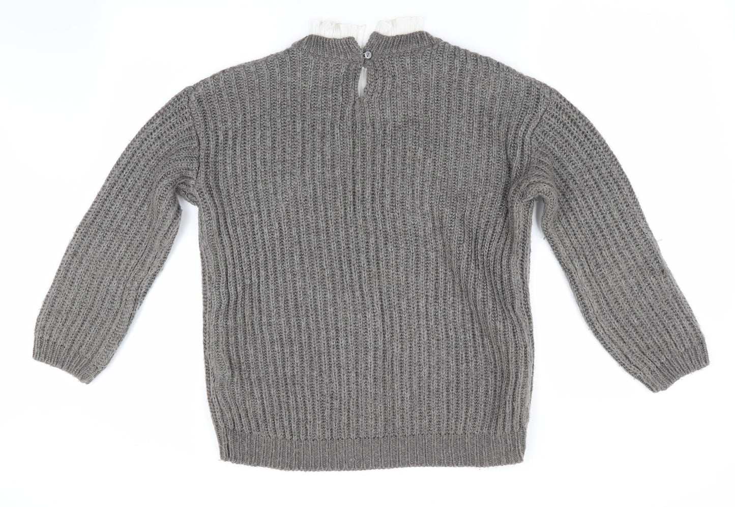 Womens UK Size S Matalan Grey Pullover Jumper