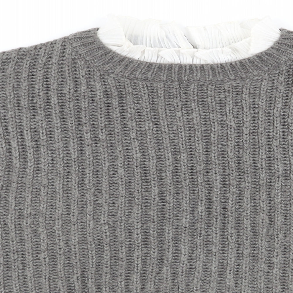 Womens UK Size S Matalan Grey Pullover Jumper