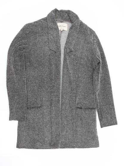 River Island Womens Grey Herringbone  Jacket  Size 10  - Subtle shimmer effect - Longline