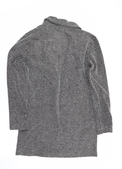 River Island Womens Grey Herringbone  Jacket  Size 10  - Subtle shimmer effect - Longline