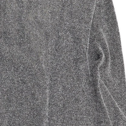 River Island Womens Grey Herringbone  Jacket  Size 10  - Subtle shimmer effect - Longline