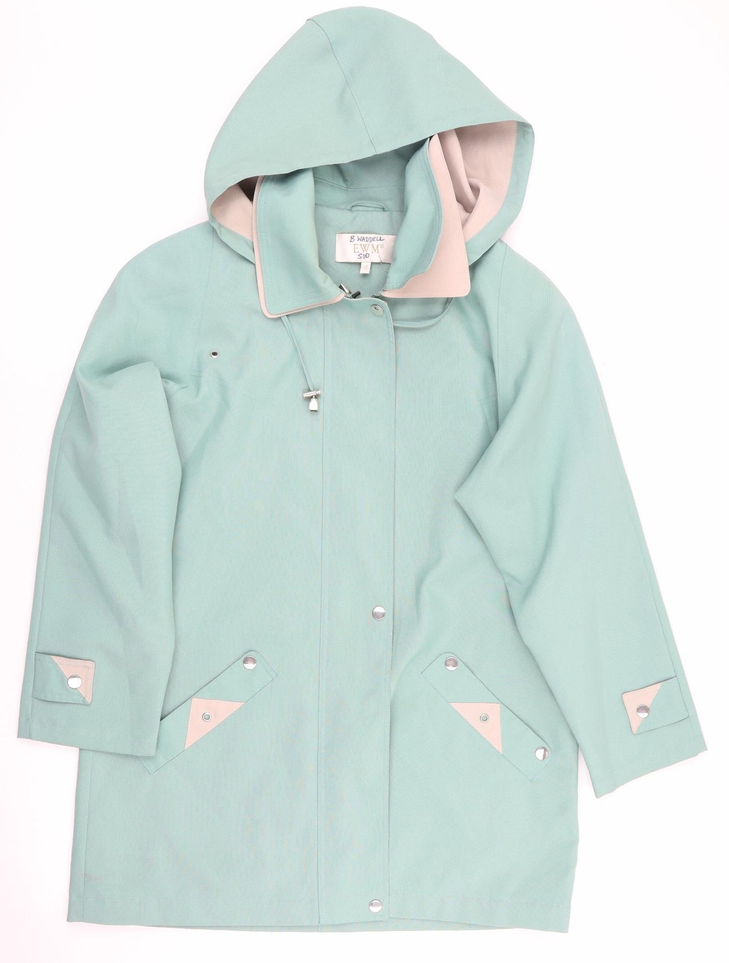 Womens UK Size 12 EWM Green Parka Coat