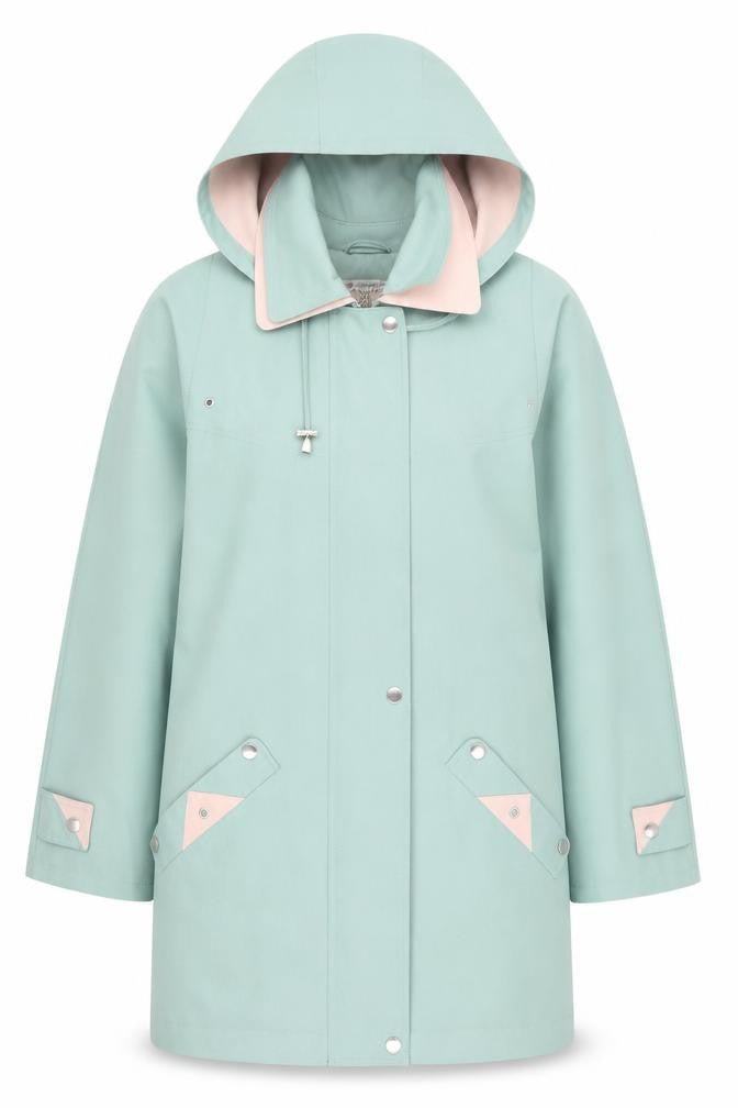 Womens UK Size 12 EWM Green Parka Coat
