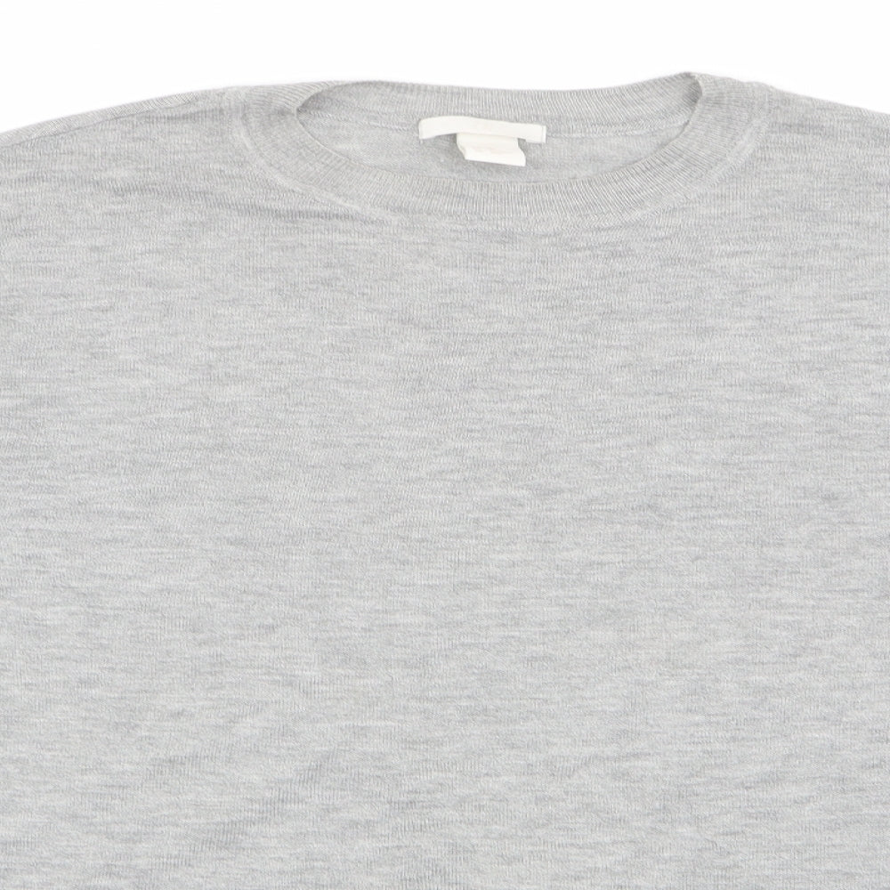 Womens UK Size 4 H&M Grey Pullover Jumper