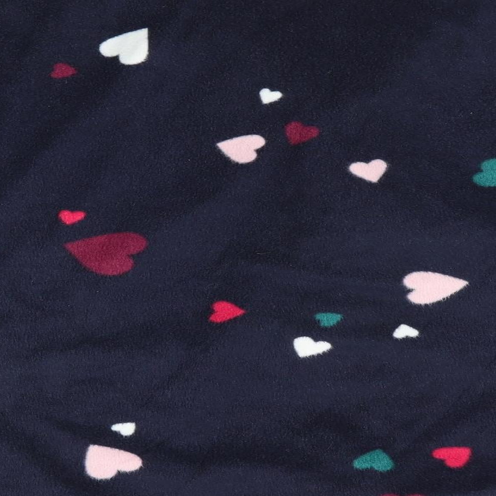 day dreams & duvet days Womens Blue Geometric   Pyjama Top Size M  - Heart Print
