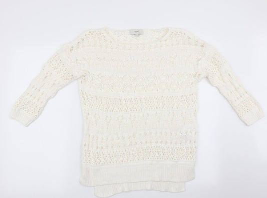 Womens UK Size S NEXT Ivory Pullover Jumper