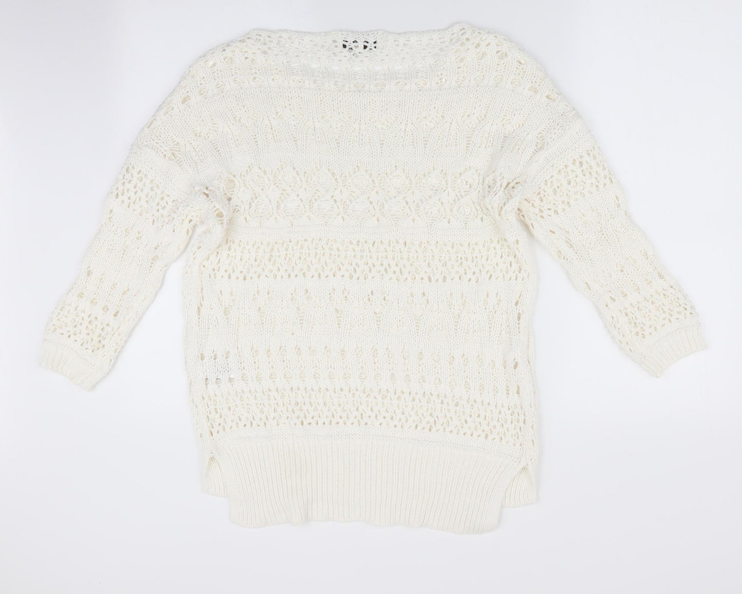 Womens UK Size S NEXT Ivory Pullover Jumper