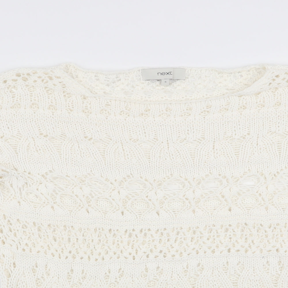Womens UK Size S NEXT Ivory Pullover Jumper