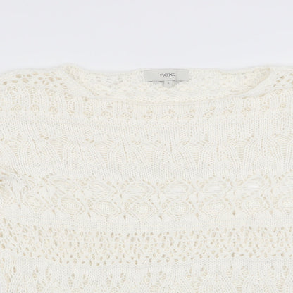 Womens UK Size S NEXT Ivory Pullover Jumper