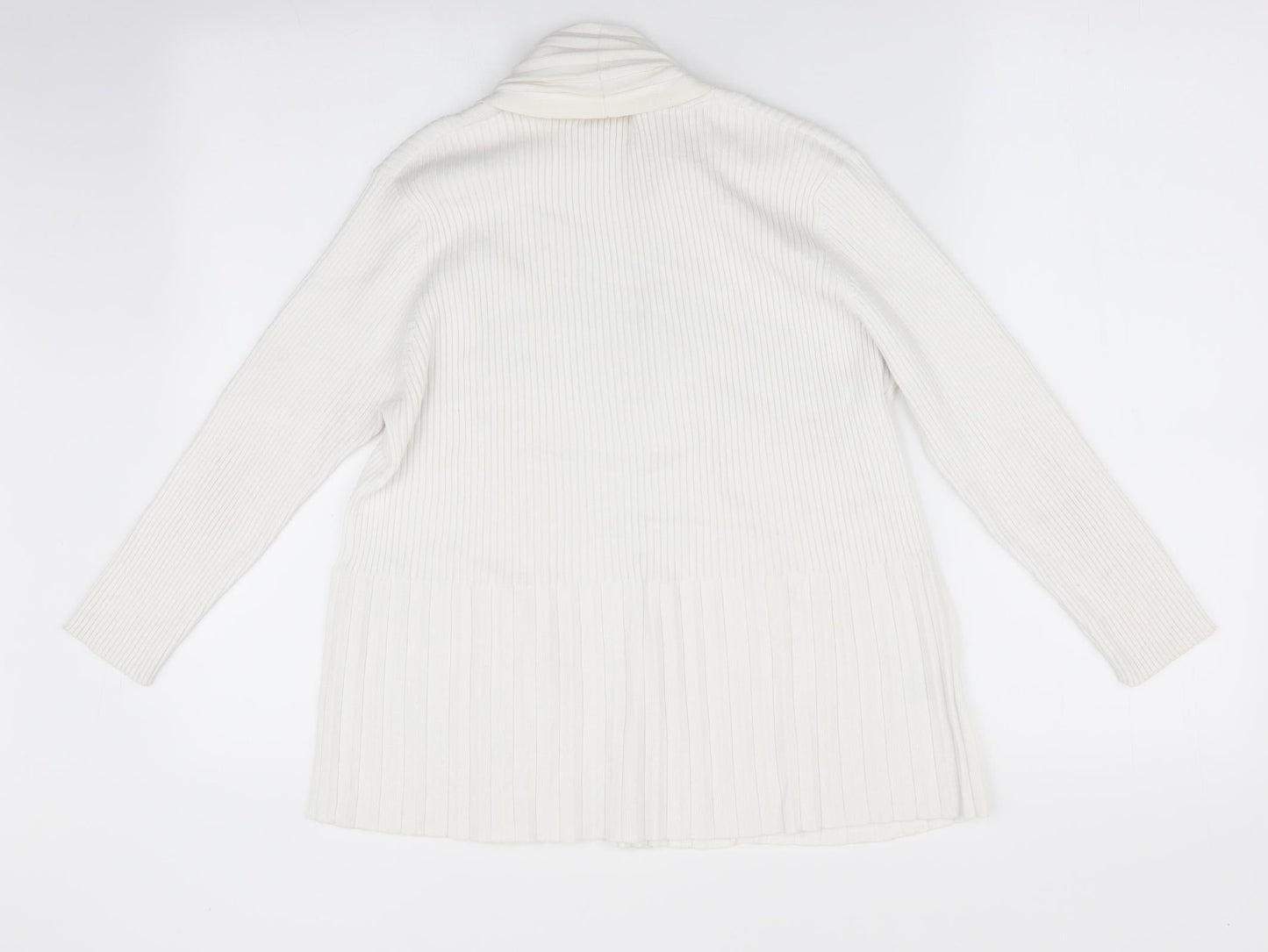 Womens UK Size M CC Ivory Cardigan Jumper