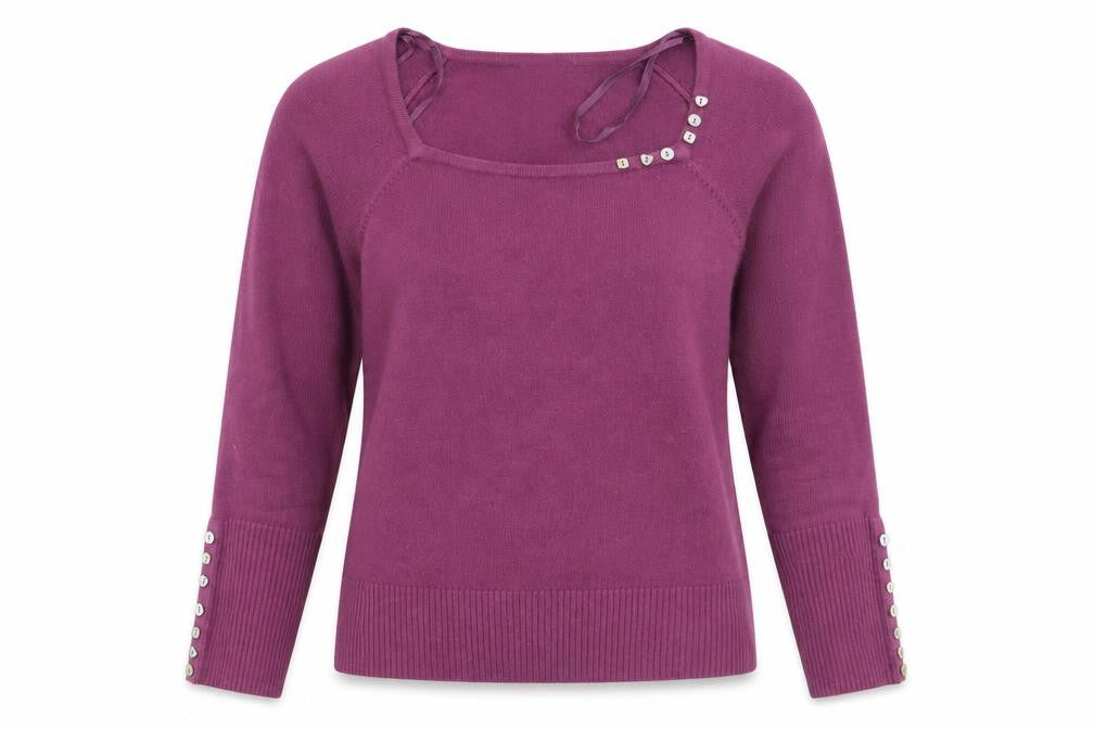 Womens UK Size 14 Per Una Purple Pullover Jumper