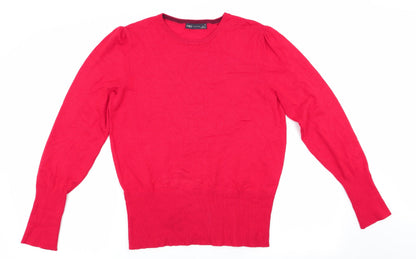 Womens UK Size 12 Marks and Spencer Red Pullover Jumper