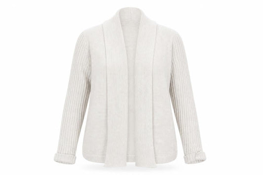 Womens UK Size 14 Petite Beige Cardigan Jumper