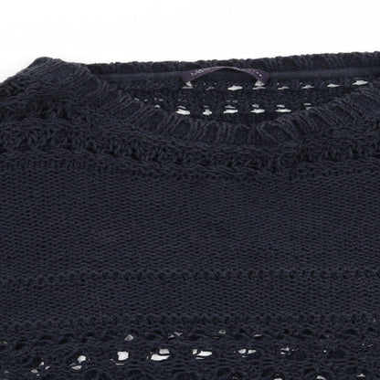 Womens UK Size M Marks and Spencer Blue Pullover Jumper