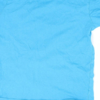 Pep & Co Boys Blue Animal Print  Basic T-Shirt Size 7-8 Years  - Floss like a boss